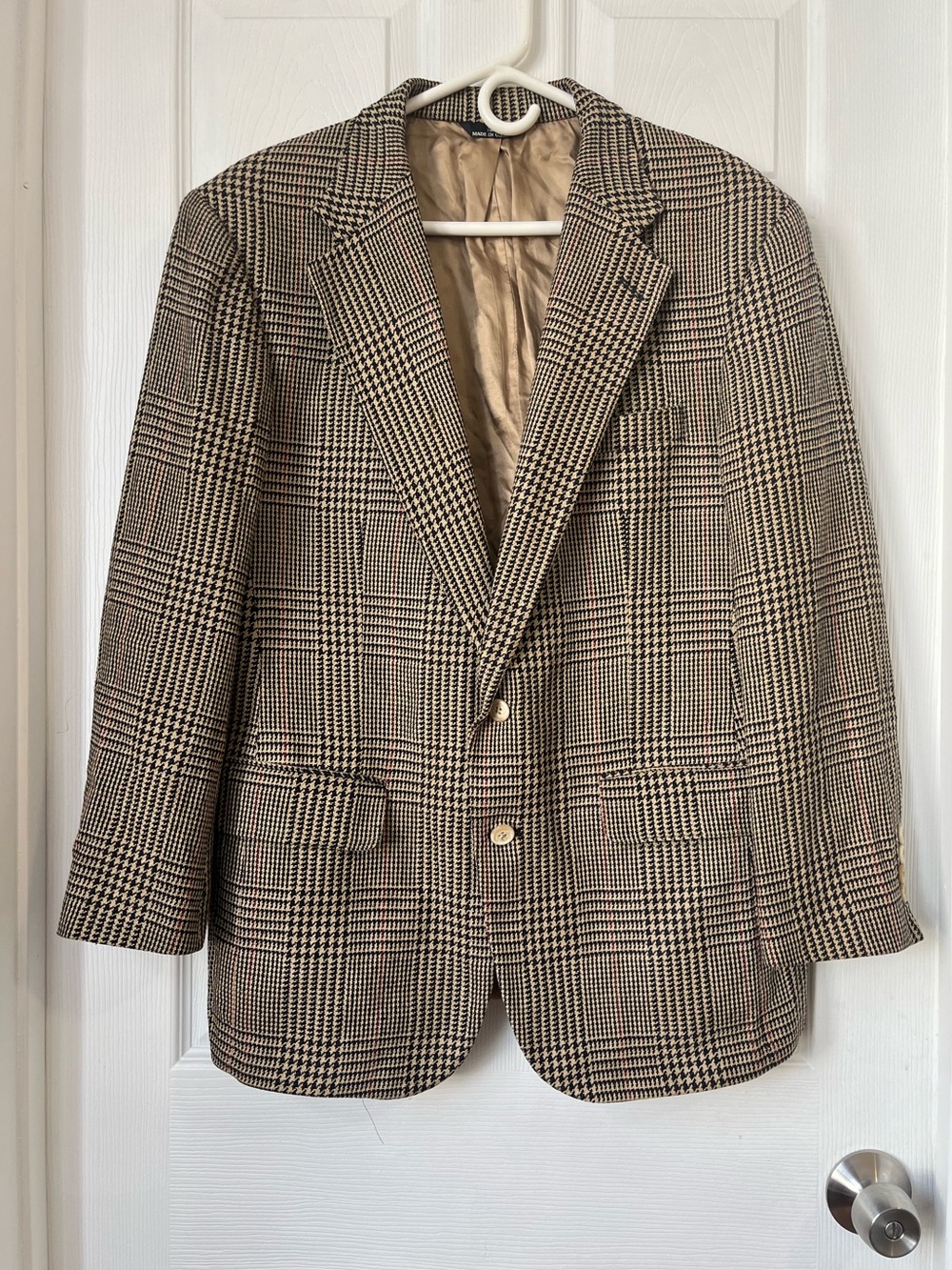 Polo University Club Ralph Lauren Wool blend glen plaid Blazer sport coat 40R